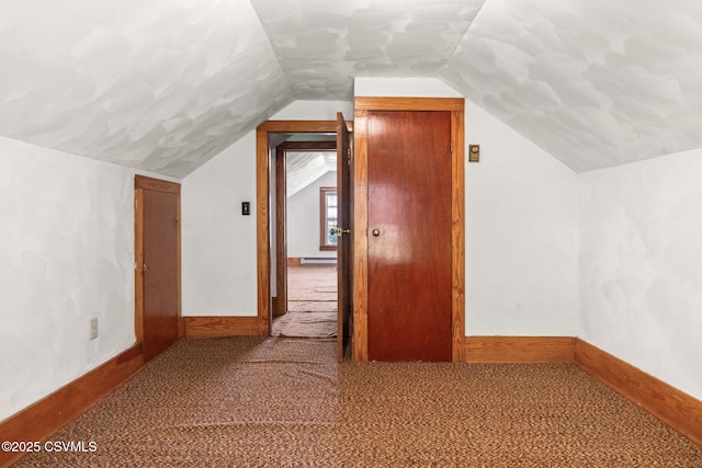 776 Continental Blvd, Danville, PA 17821 - bonus room with a baseboard radiator, lofted ceiling, baseboards, and carpet flooring