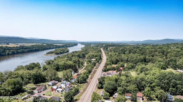 1355 Salem Blvd, Berwick, PA 18603 - drone / aerial view of a water and mountain view and a heavily wooded area