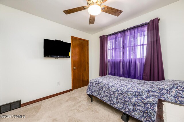 306 Clybourne Ave, Berwick, PA 18603 - carpeted bedroom with baseboards and ceiling fan