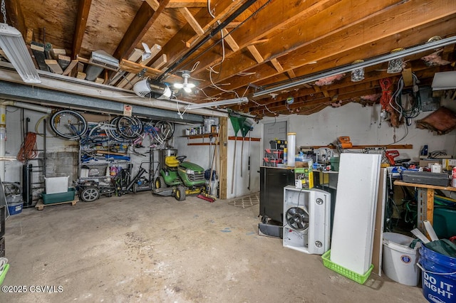306 Clybourne Ave, Berwick, PA 18603 - unfinished below grade area featuring a workshop area