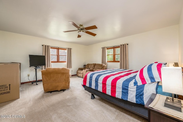 306 Clybourne Ave, Berwick, PA 18603 - bedroom featuring carpet, ceiling fan, and baseboards