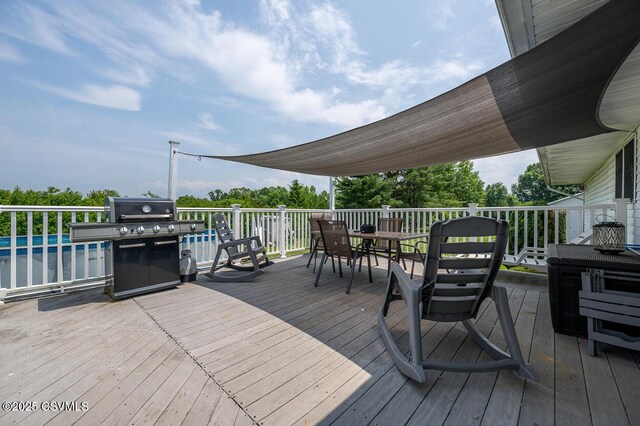 306 Clybourne Ave, Berwick, PA 18603 - deck featuring outdoor dining area