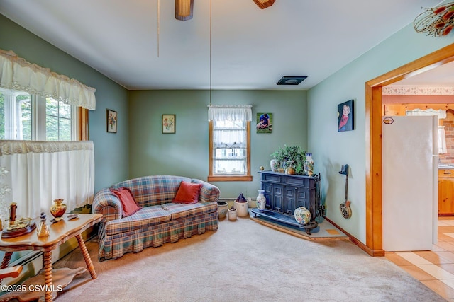 333 Bissets Ln, Bloomsburg, PA 17815 - sitting room with plenty of natural light and light tile patterned floors
