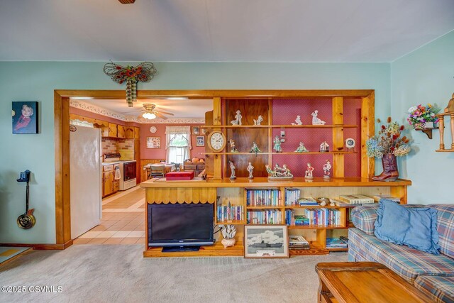 333 Bissets Ln, Bloomsburg, PA 17815 - living room featuring ceiling fan