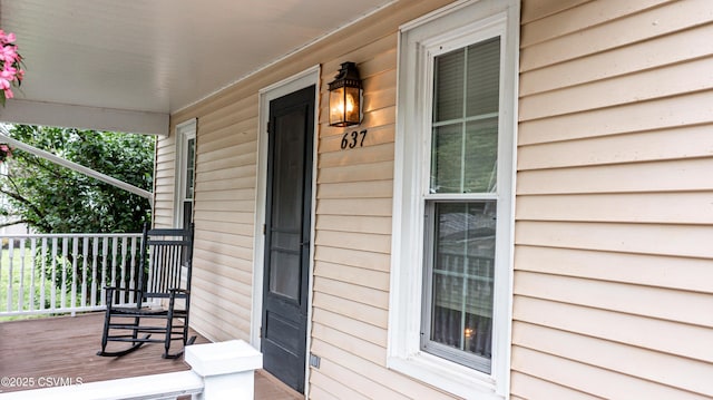 637 Pfahler St, Catawissa, PA 17820 - doorway to property with covered porch
