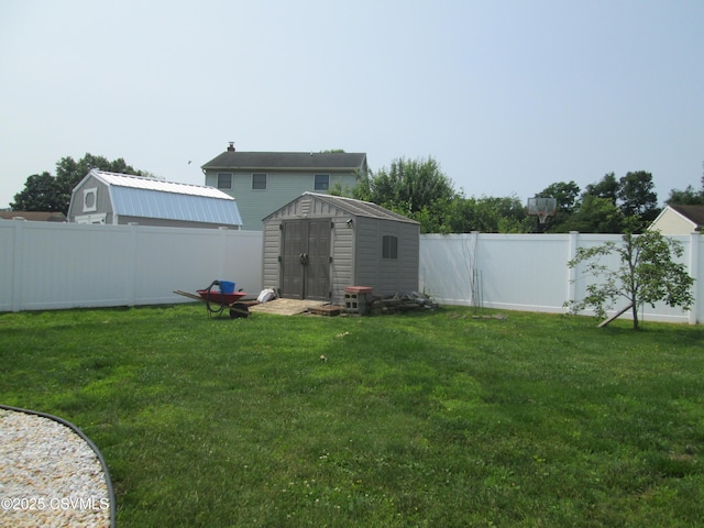 223 Maple Rd, Berwick, PA 18603 - fenced backyard with a storage shed