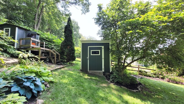 124 E Coal St, Trevorton, PA 17881 - view of green lawn with a storage unit