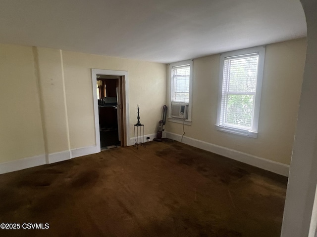 612-614 1st St, Nescopeck, PA 18635 - unfurnished room with cooling unit and dark colored carpet