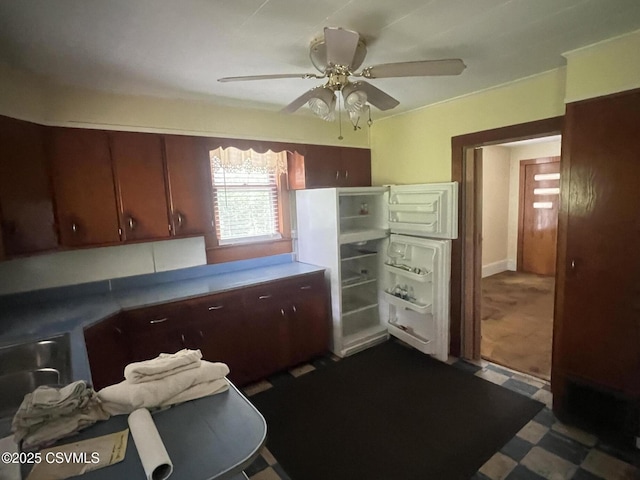 612-614 1st St, Nescopeck, PA 18635 - kitchen featuring ceiling fan and a sink