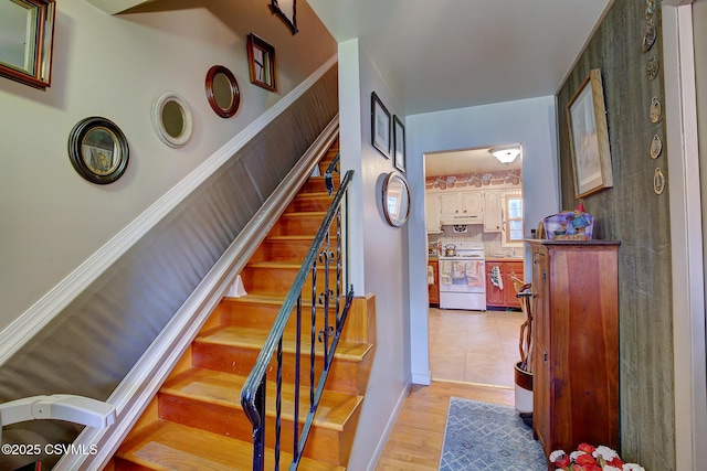 7 N Red Maple St, Selinsgrove, PA 17870 - staircase featuring wood finished floors