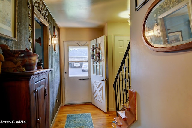 7 N Red Maple St, Selinsgrove, PA 17870 - foyer entrance with light wood-style flooring and stairs