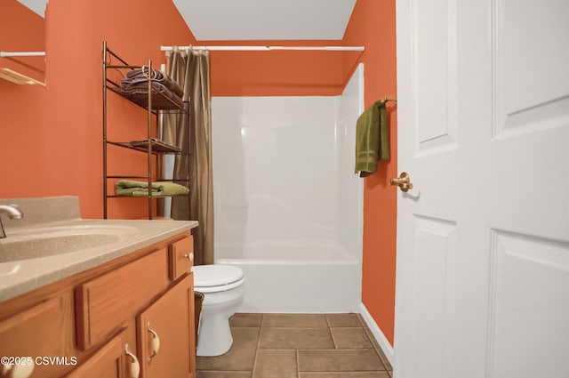 152 Bridge Ave, Allenwood, PA 17810 - full bathroom featuring vanity, tile patterned floors, and shower / tub combo with curtain