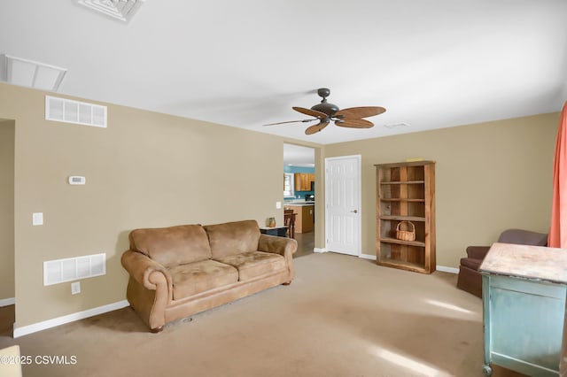 152 Bridge Ave, Allenwood, PA 17810 - living room with ceiling fan and carpet flooring