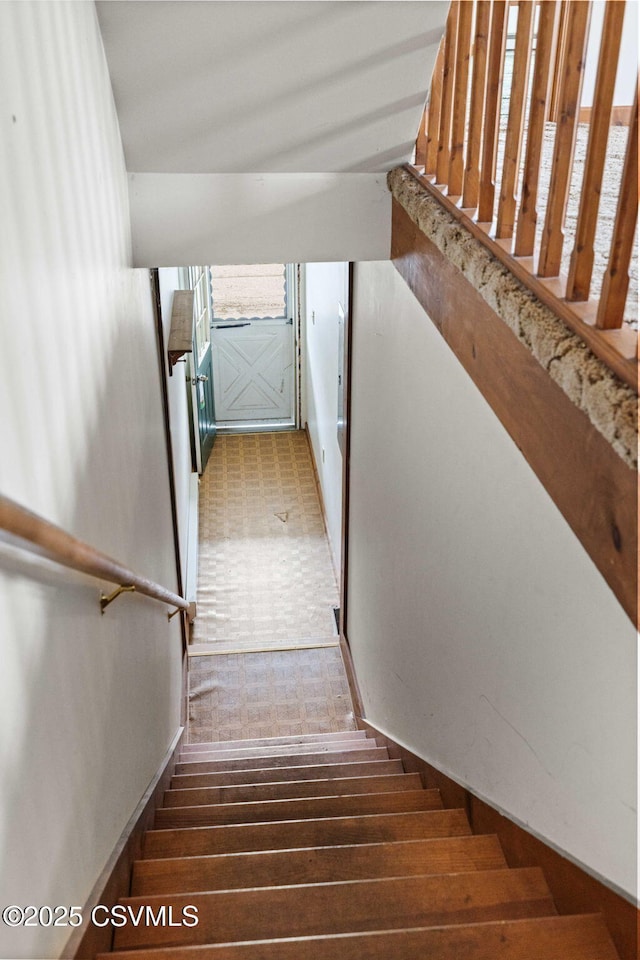 109 W Ninth St, Watsontown, PA 17777 - stairway with wood finished floors