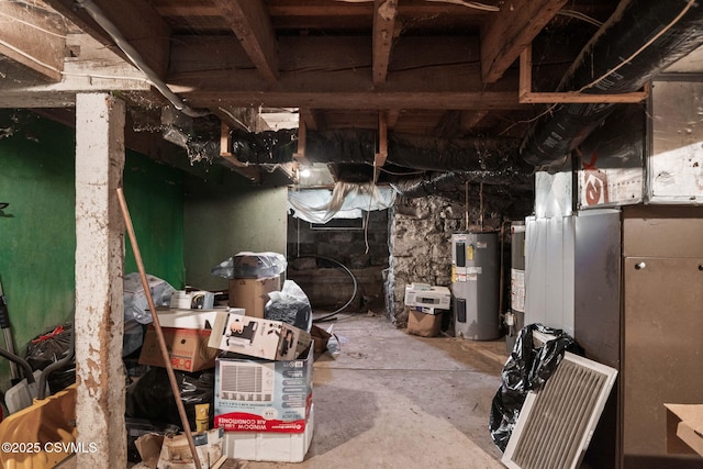 109 W Ninth St, Watsontown, PA 17777 - unfinished below grade area featuring water heater
