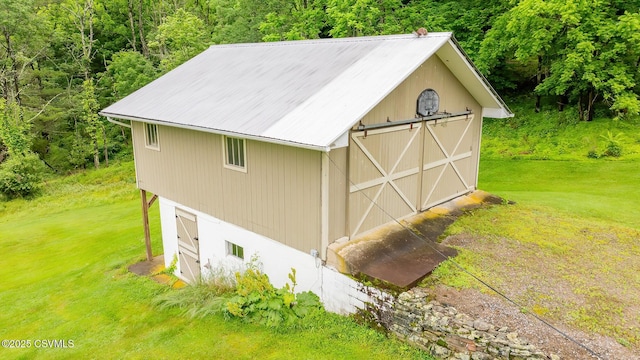 157 Distillery Hill Rd, Benton, PA 17814 - view of outdoor structure with a forest view