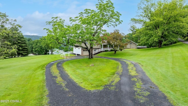 157 Distillery Hill Rd, Benton, PA 17814 - view of green lawn with asphalt driveway