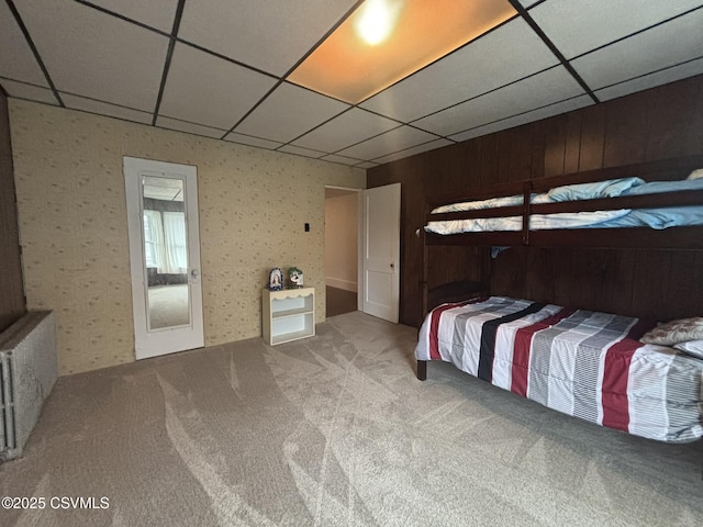 1211 W Mulberry St, Coal Township, PA 17866 - carpeted bedroom featuring a paneled ceiling