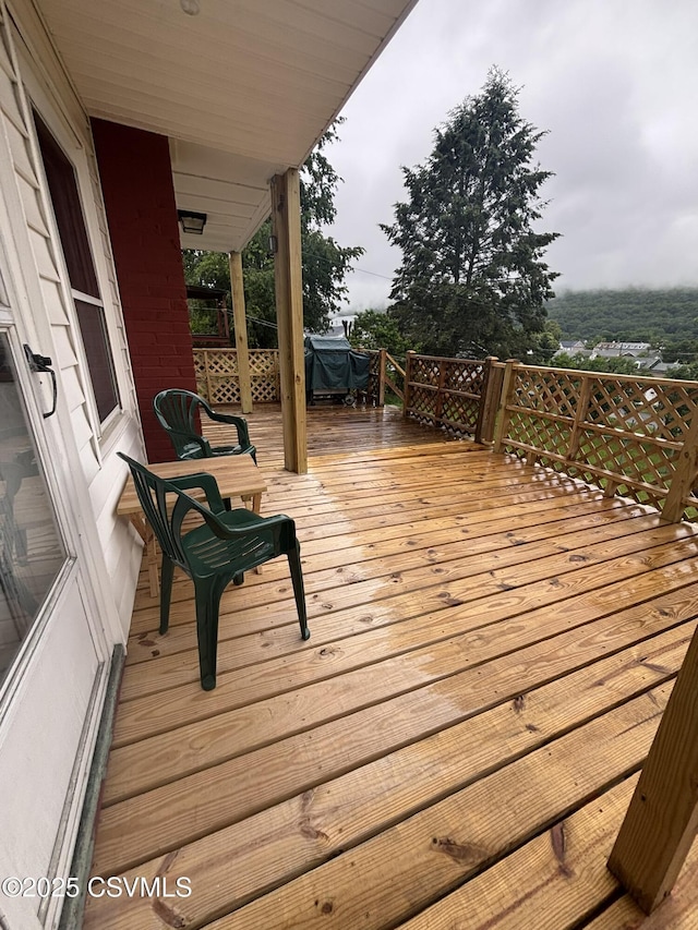 1211 W Mulberry St, Coal Township, PA 17866 - view of wooden deck