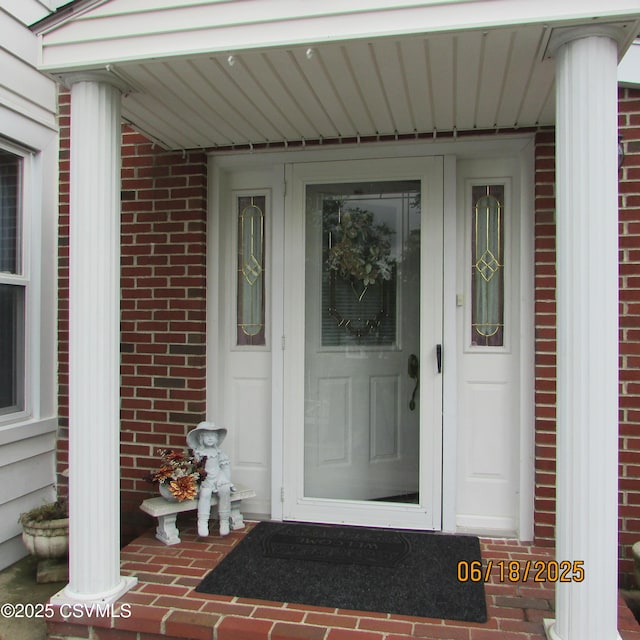 324 Tulip Rd, Paxinos, PA 17860 - entrance to property with brick siding and covered porch