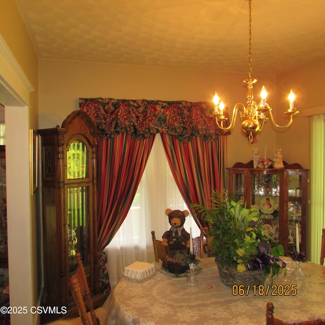 324 Tulip Rd, Paxinos, PA 17860 - dining space featuring a chandelier