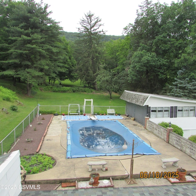 324 Tulip Rd, Paxinos, PA 17860 - view of pool featuring an outbuilding