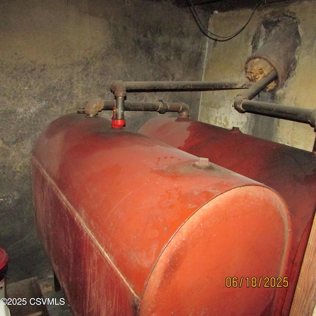324 Tulip Rd, Paxinos, PA 17860 - basement view of oil tank