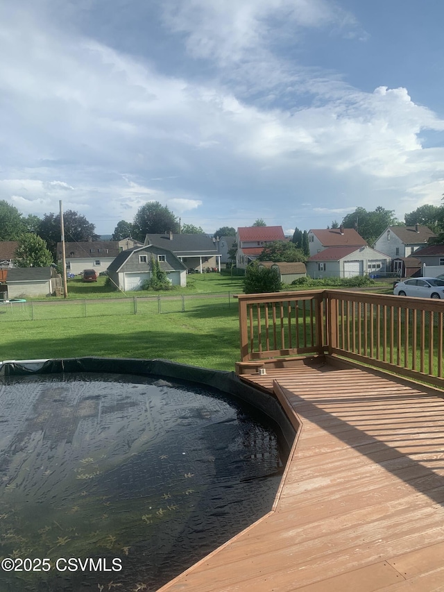 1542 1st Ave, Berwick, PA 18603 - view of swimming pool featuring a residential view and a wooden deck