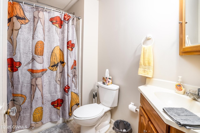 846-848 Orange St, Berwick, PA 18603 - bathroom featuring vanity, a shower with shower curtain, and tile patterned flooring