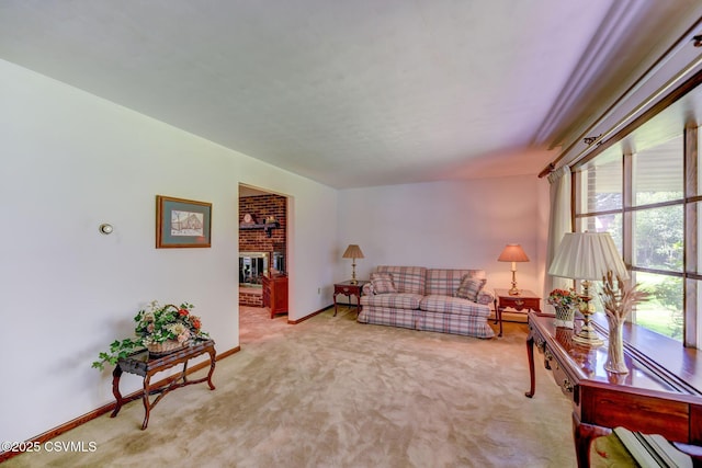 39 Mckendree Rd, Shickshinny, PA 18655 - carpeted living area with baseboards