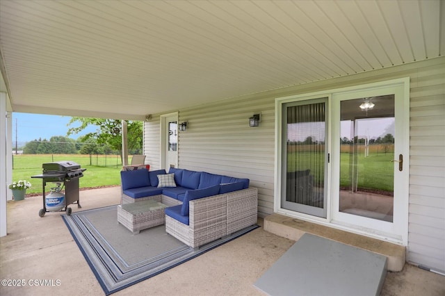 110 Buckeye Ln, New Columbia, PA 17856 - view of patio featuring an outdoor hangout area and a grill