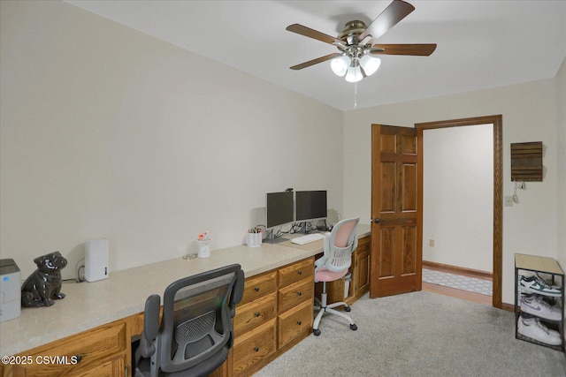 110 Buckeye Ln, New Columbia, PA 17856 - office with light colored carpet and a ceiling fan