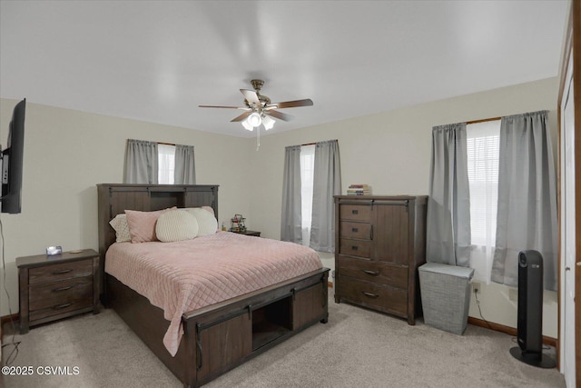 110 Buckeye Ln, New Columbia, PA 17856 - bedroom with light carpet and ceiling fan