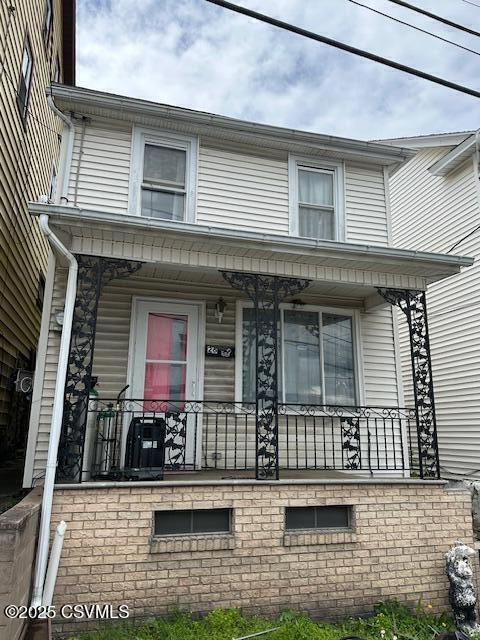 26 Sherman St, Coal Township, PA 17866 - view of front of home featuring a porch