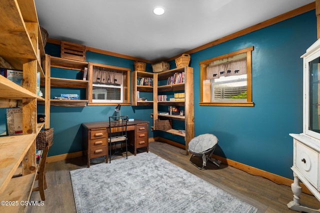 190 Foggy Mountain Rd, Turbotville, PA 17772 - home office featuring wood finished floors and recessed lighting