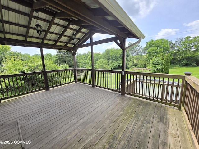 1824 Smalsh Barrick Rd, Middleburg, PA 17842 - deck with view of wooded area