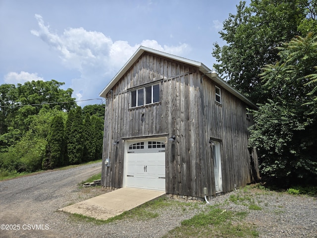 1824 Smalsh Barrick Rd, Middleburg, PA 17842 - garage featuring driveway and a detached garage