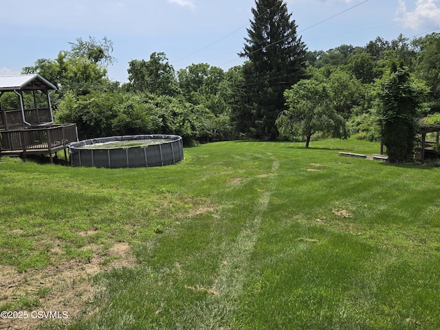 1824 Smalsh Barrick Rd, Middleburg, PA 17842 - view of grassy yard featuring an outdoor pool and a gazebo