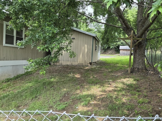 1824 Smalsh Barrick Rd, Middleburg, PA 17842 - view of yard featuring a storage shed