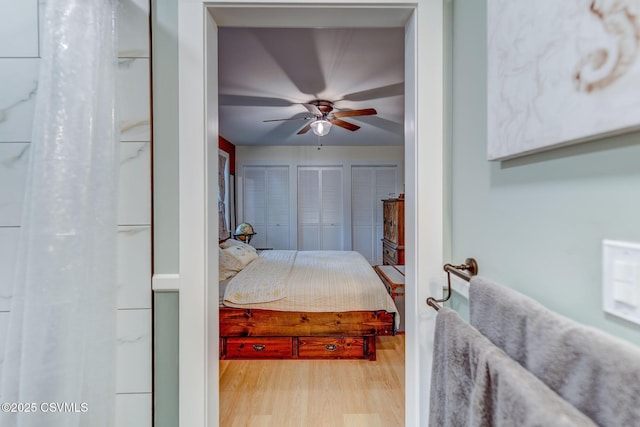 909 Fair St, Nescopeck, PA 18635 - bedroom with wood finished floors and two closets