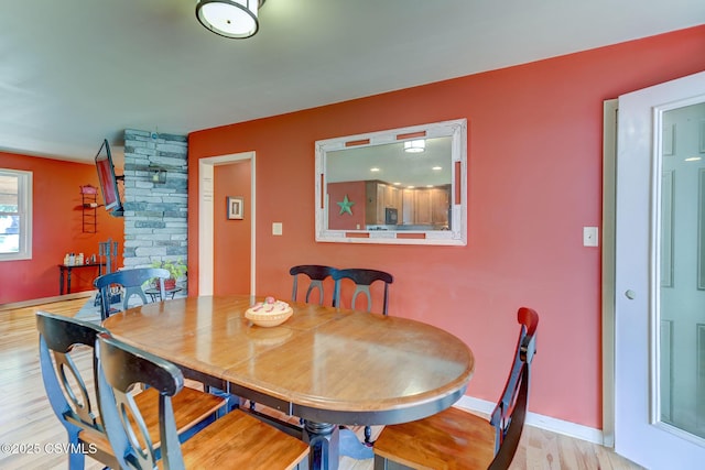 909 Fair St, Nescopeck, PA 18635 - dining space featuring light wood-style floors