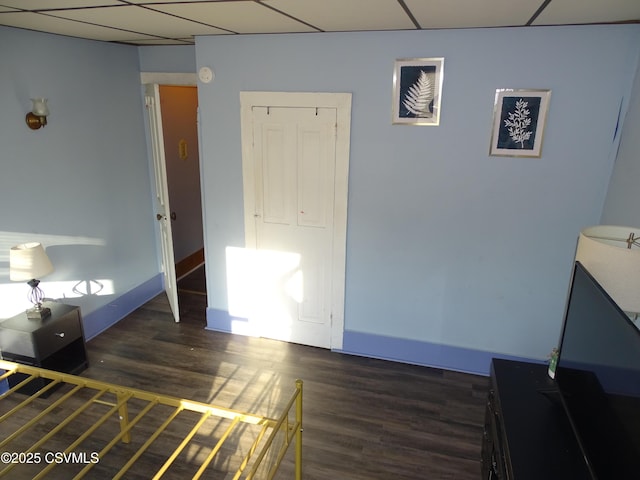 4 N Rock St, Shamokin, PA 17872 - unfurnished bedroom featuring wood finished floors and a drop ceiling