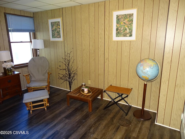4 N Rock St, Shamokin, PA 17872 - sitting room with wood finished floors and wooden walls