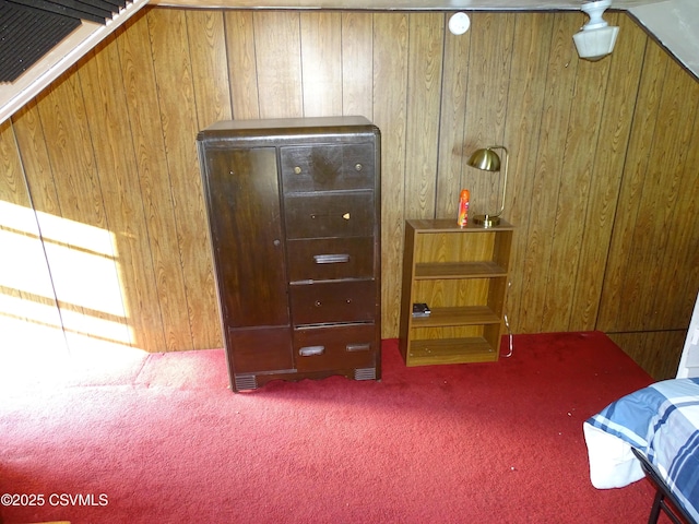 4 N Rock St, Shamokin, PA 17872 - carpeted bedroom featuring wooden walls