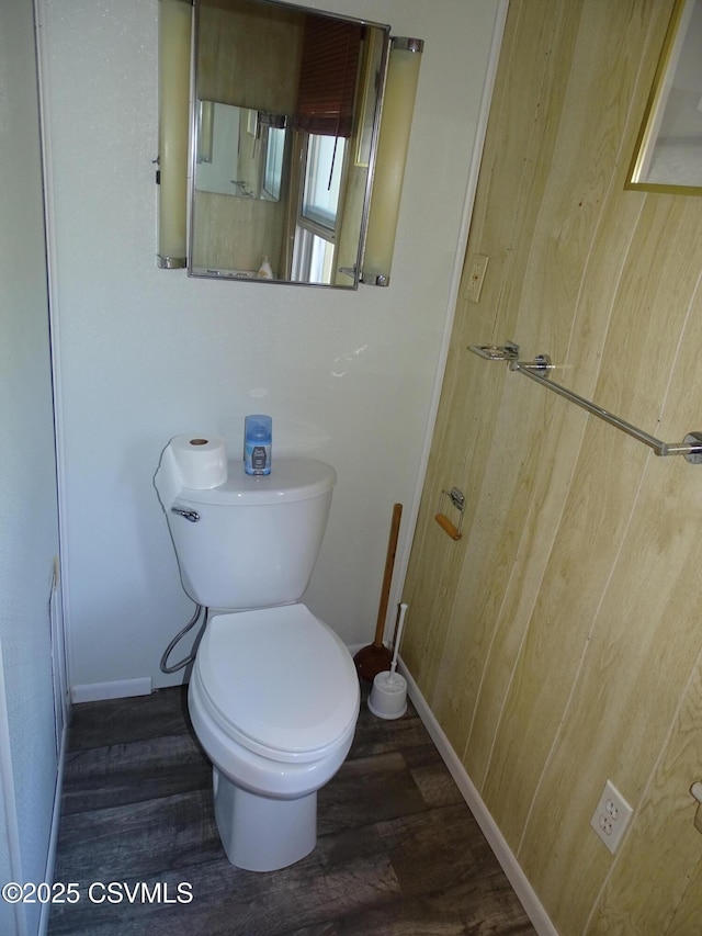 4 N Rock St, Shamokin, PA 17872 - bathroom with wood finished floors and wood walls