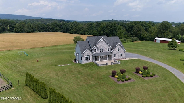 68 Yearling Ln, New Columbia, PA 17856 - view from above of property with a heavily wooded area
