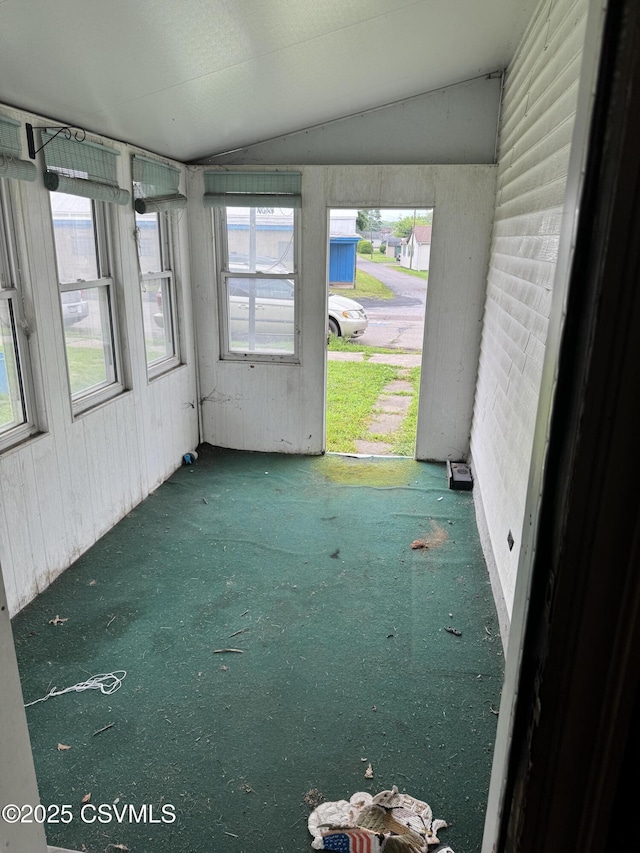 615 Broad St, Berwick, PA 18603 - unfurnished sunroom featuring vaulted ceiling