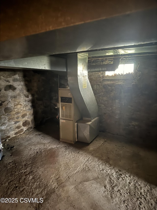 615 Broad St, Berwick, PA 18603 - unfinished below grade area featuring heating unit