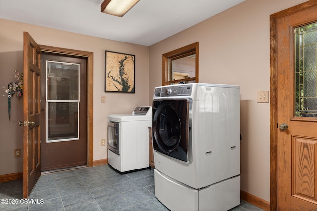 68 March Cir, Winfield, PA 17889 - laundry room with washing machine and dryer and tile patterned flooring