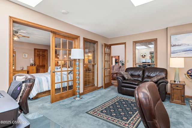 68 March Cir, Winfield, PA 17889 - office with carpet flooring and a skylight
